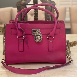 Michael Kors Hamilton Leather Satchel